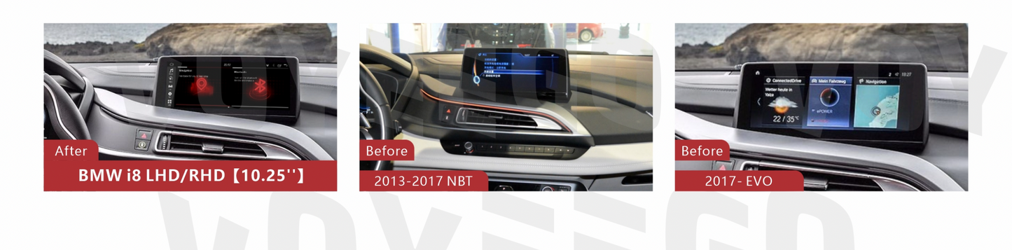 10.25" i8 2013-2023 BMW android Screen | Wireless Carplay | Online Video | 8+64GB