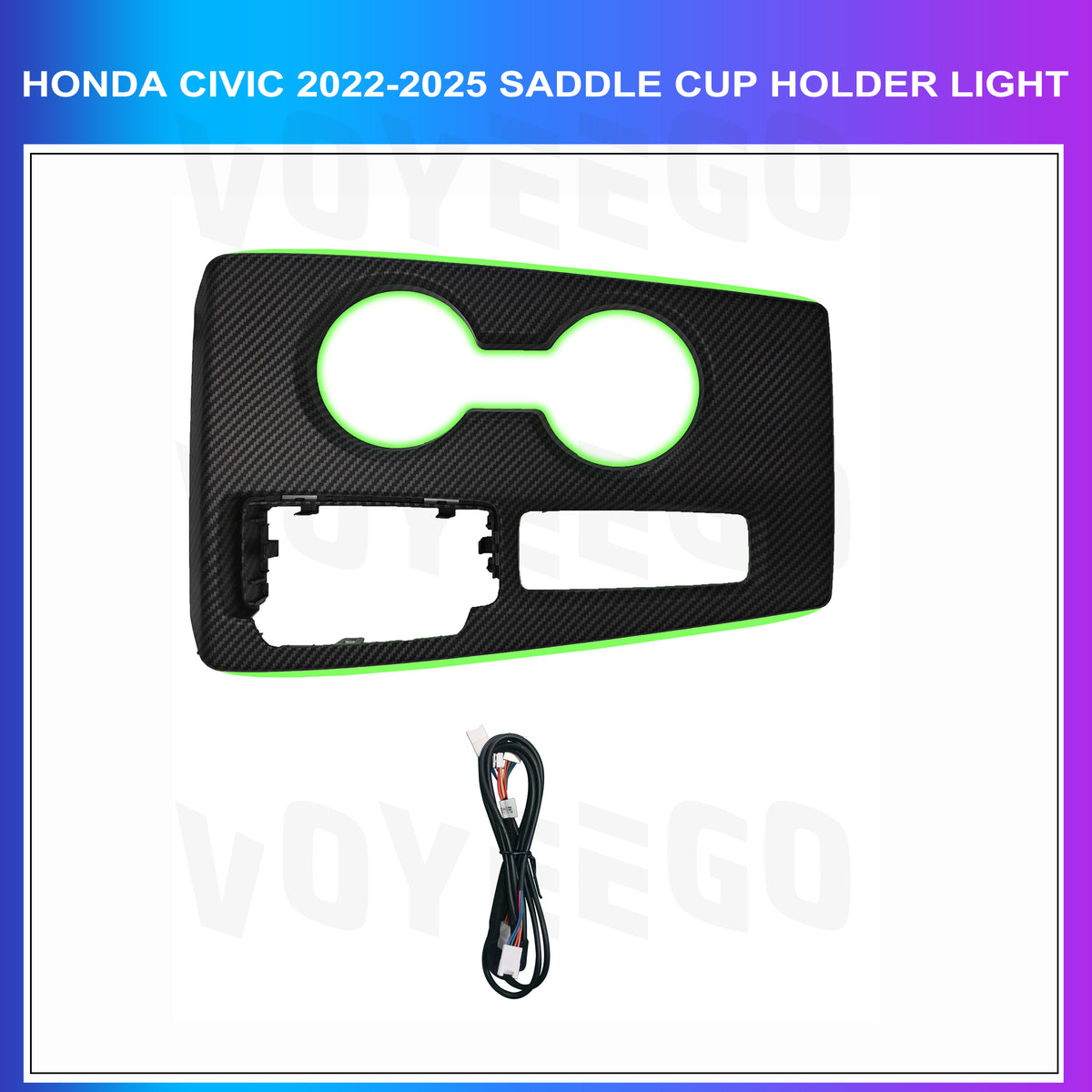 Civic 2022-2025 Saddle Cup Holder Led / Cup Holder LED Ambient Light Kit