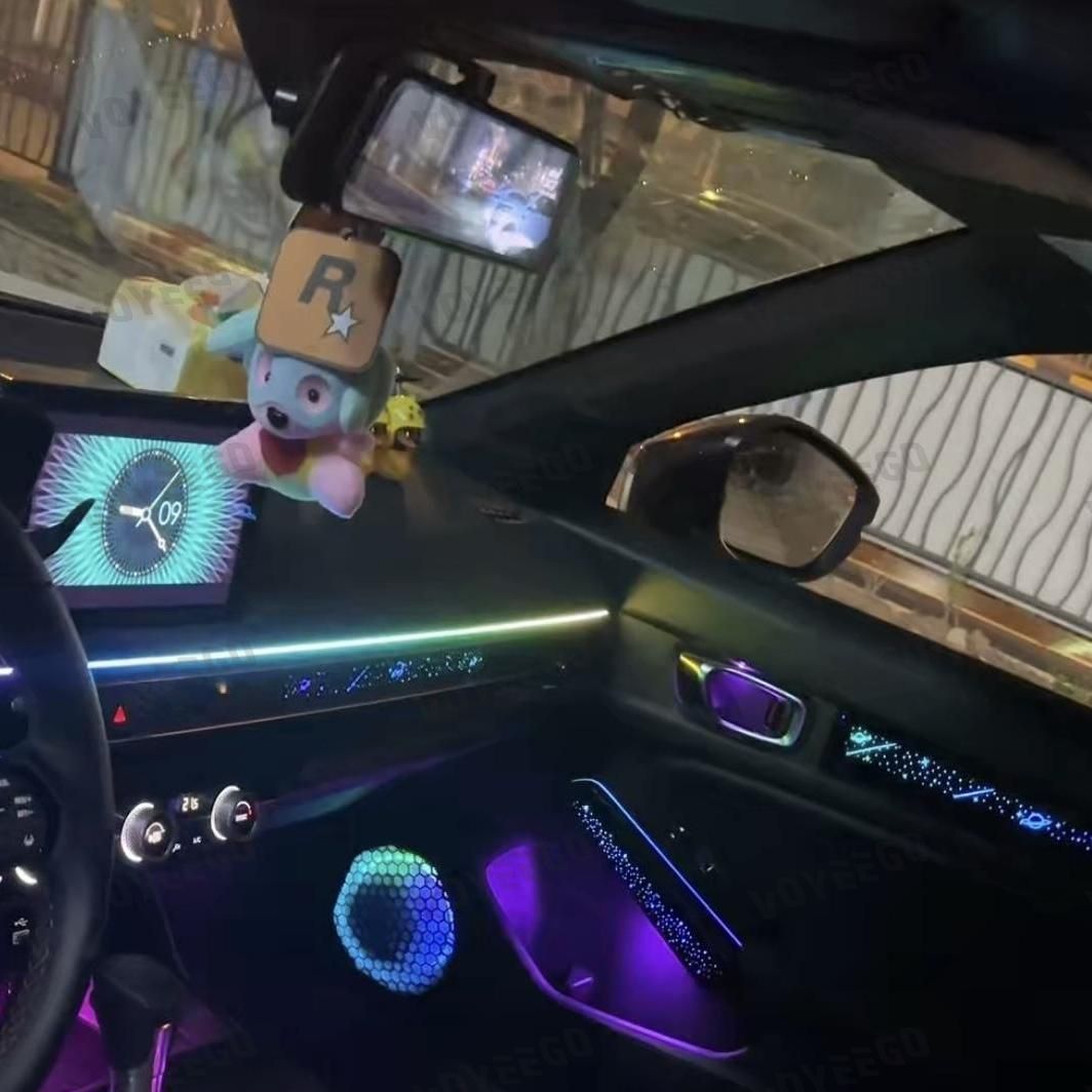 Honda Civic 2022-2025 ambient lighting Galaxy kit After Installation picture