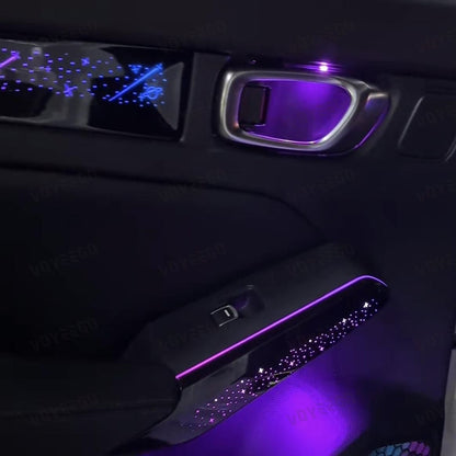 Honda Civic 2022-2025 ambient lighting Galaxy door handle leds After Installation
