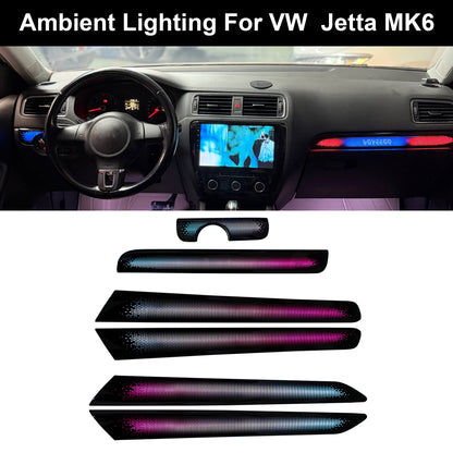 vw jetta mk6 ambient lighting dragon scale patterns panel 