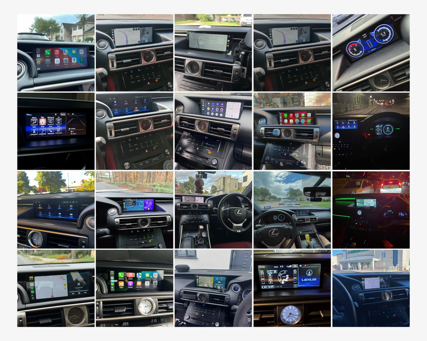 10.25" IS RC 2013-2019 Lexus android Screen | Wireless Carplay | Android Auto | Plug & Play