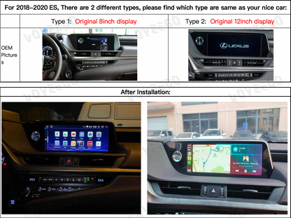 12.3" ES 2018-2021 Lexus Android Screen | Wireless Carplay | 8+64GB