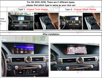 Lexus GS OEM SYSTEM DIFFERENCES
