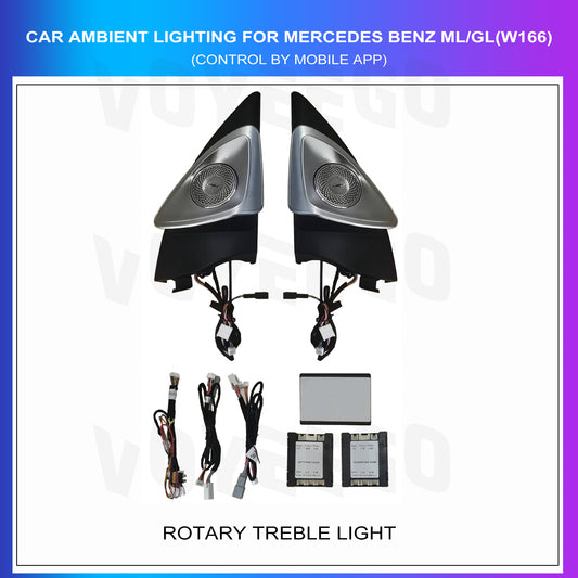 ML GL W166 4D Rotary Treble Speaker Ambient Lighting