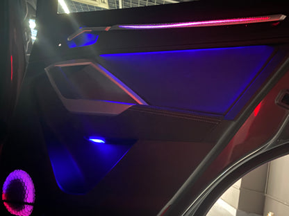 Q3 2019-2024 Ambient Lighting Interior | Matte Sliver Galaxy Patern