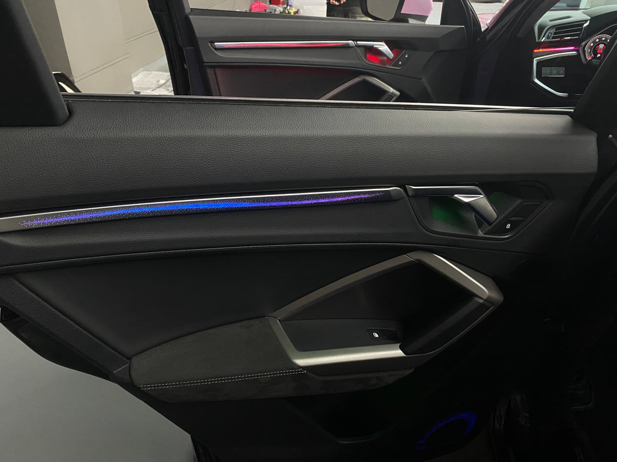 Q3 2019-2024 Ambient Lighting Interior | Matte Sliver Galaxy Patern