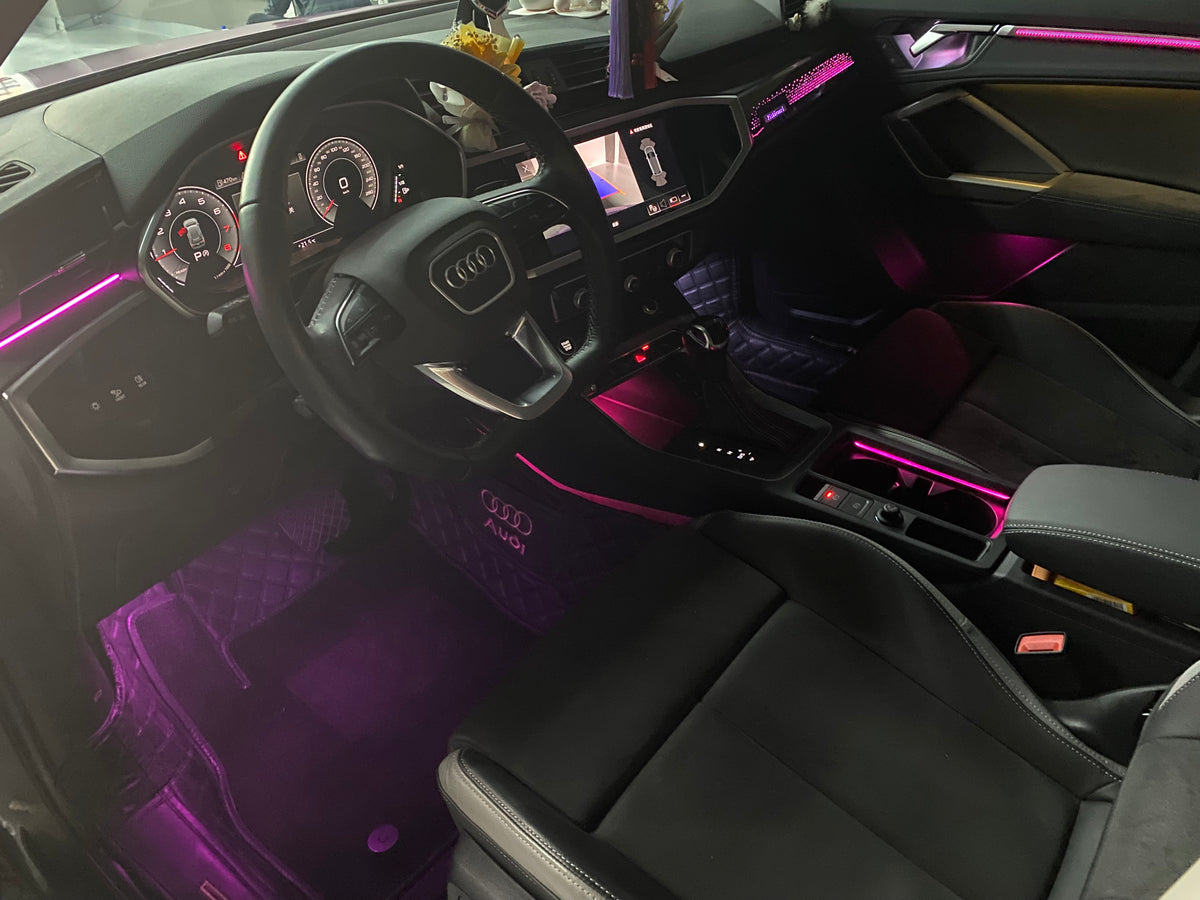 Q3 2019-2024 Ambient Lighting Interior | Matte Sliver Galaxy Patern