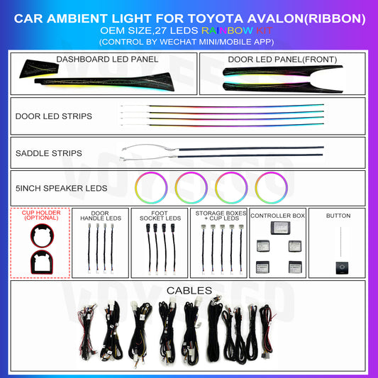 Avalon Multicolors 64 RGB Ambient Lighting Full Package | Ribbon Galaxy