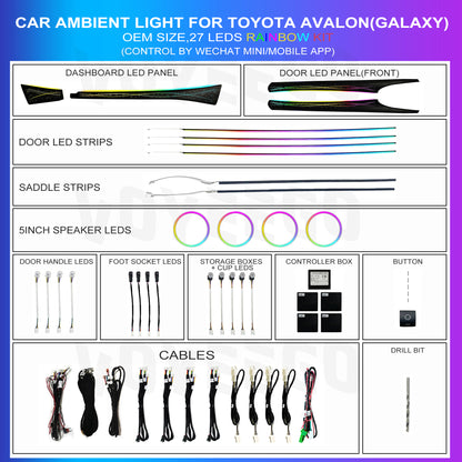 Avalon Multicolors 64 RGB Ambient Lighting Full Package | Ribbon Galaxy