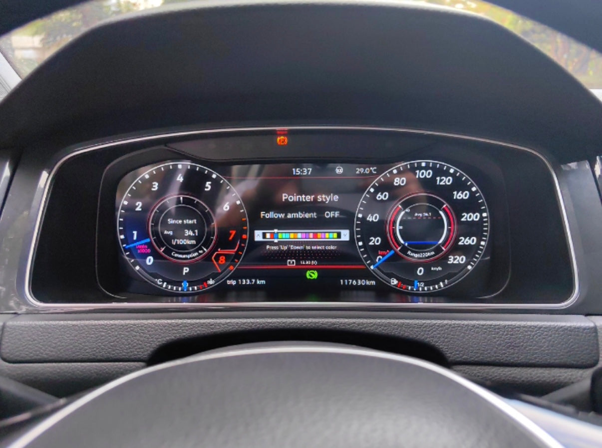 12.3INCH 2014-2020 VOLKSWAGEN GOLF 7 DIGITAL CLUSTER LCD DASHBOARD SPEEDOMETER