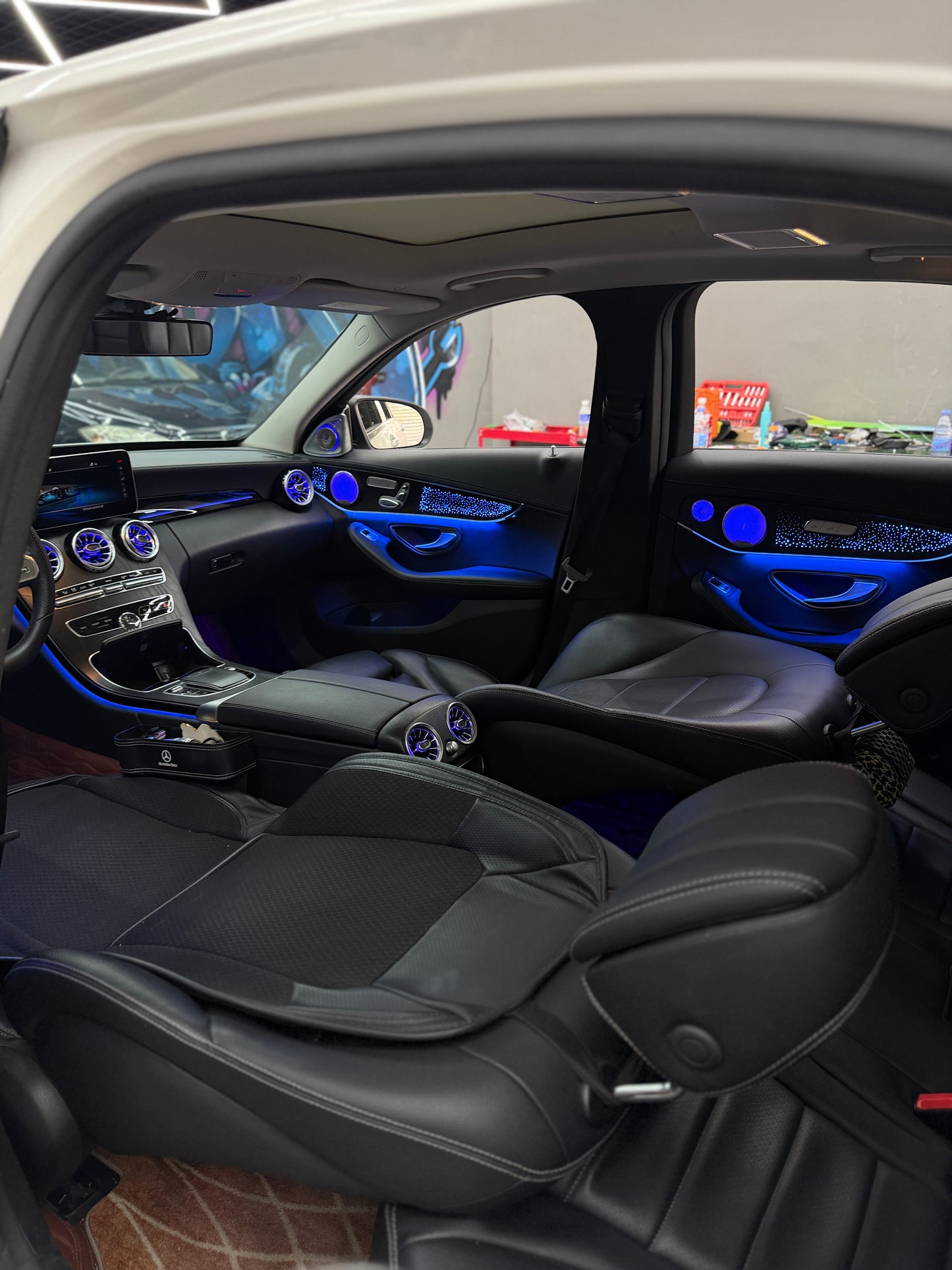 C Class W205 GLC X253 7IN1 Ambient Lighting Retrofit Kit | OEM Upgrade Screen Control
