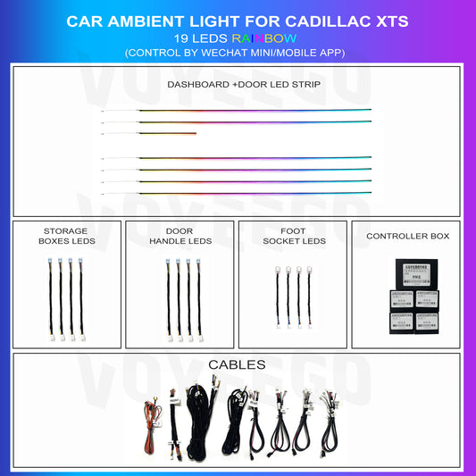 XTS Ambient Lighting 19 Leds | Rainbow Kit