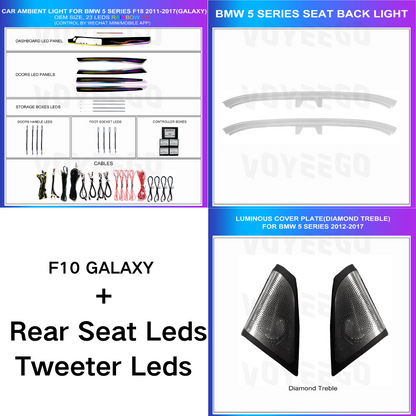 5 Series F10 F11 F18 2011-2017 Dynamic Ambient Lighting | Customized Kit