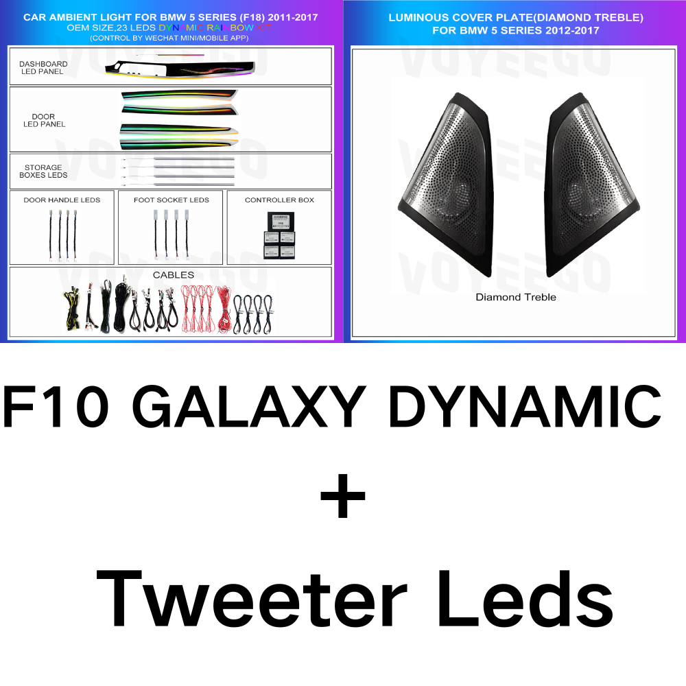 5 Series F10 F11 F18 2011-2017 Dynamic Ambient Lighting | Customized Kit