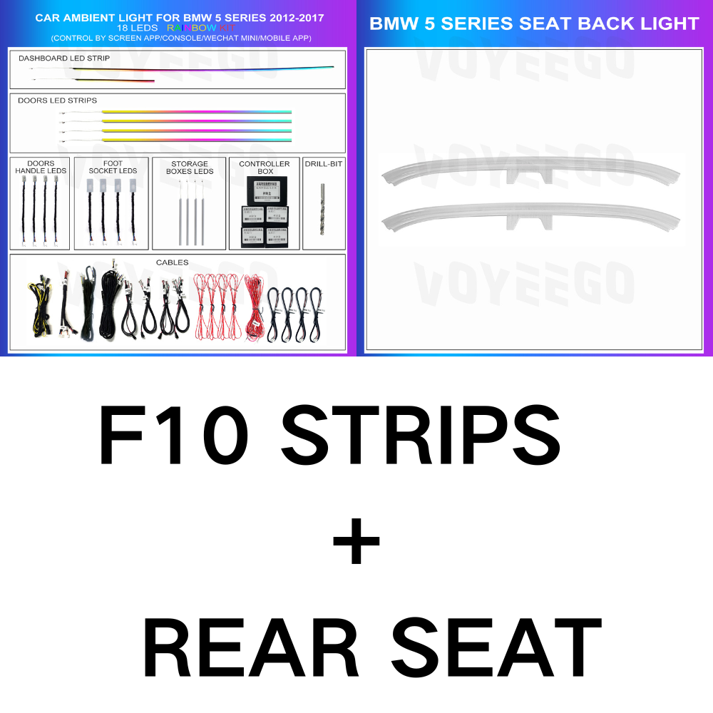 5 Series F10 F11 F18 2011-2017 Dynamic Ambient Lighting | Customized Kit