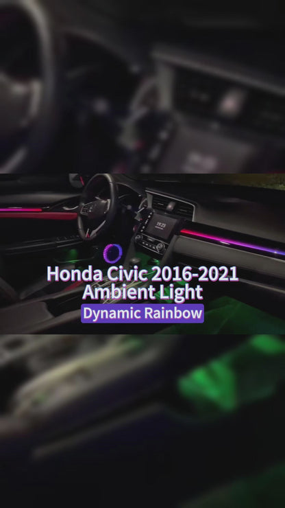 Civic 2016-2021 Panel Ambient Lighting | Dynamic Rainbow