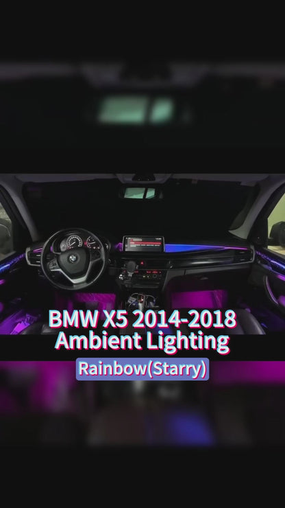 X5 X6 F15 F16 Atmosphere Lamp in Original Size Kit | Panel Type Galaxy  18 LEDs
