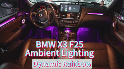 BMW X3 F25 Ambient Lighting | Dynamic Rainbow