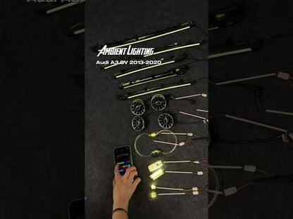 A3 2013-2020 Ambient Lighting with A/C Vent | 25 Leds Rainbow Kit
