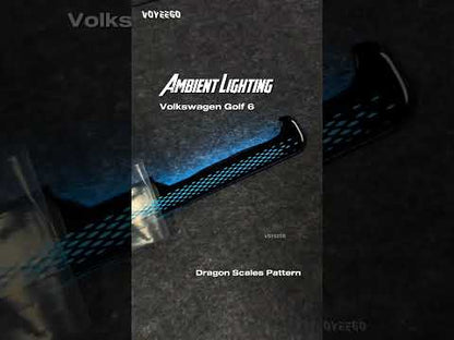 Golf 6TH Ambient Lighting Interior Kit | Rainbow Dragon Scale Patterns