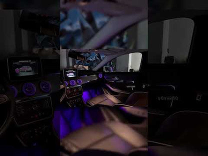 W156 GLA ambient lighting kit after installation 