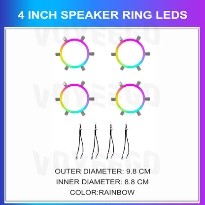 Universal Speaker Ring Ambient Lighting | 64 RGB Colors