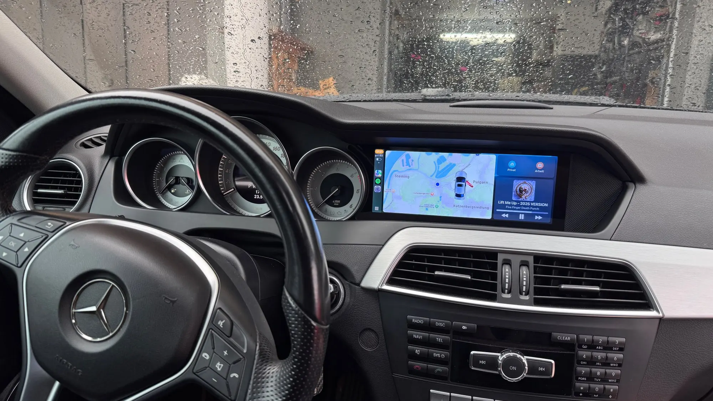 8.8'' NTG4.5 C Class W204 Mercedes Android Auto Screen Replacement | Carplay 1920*720