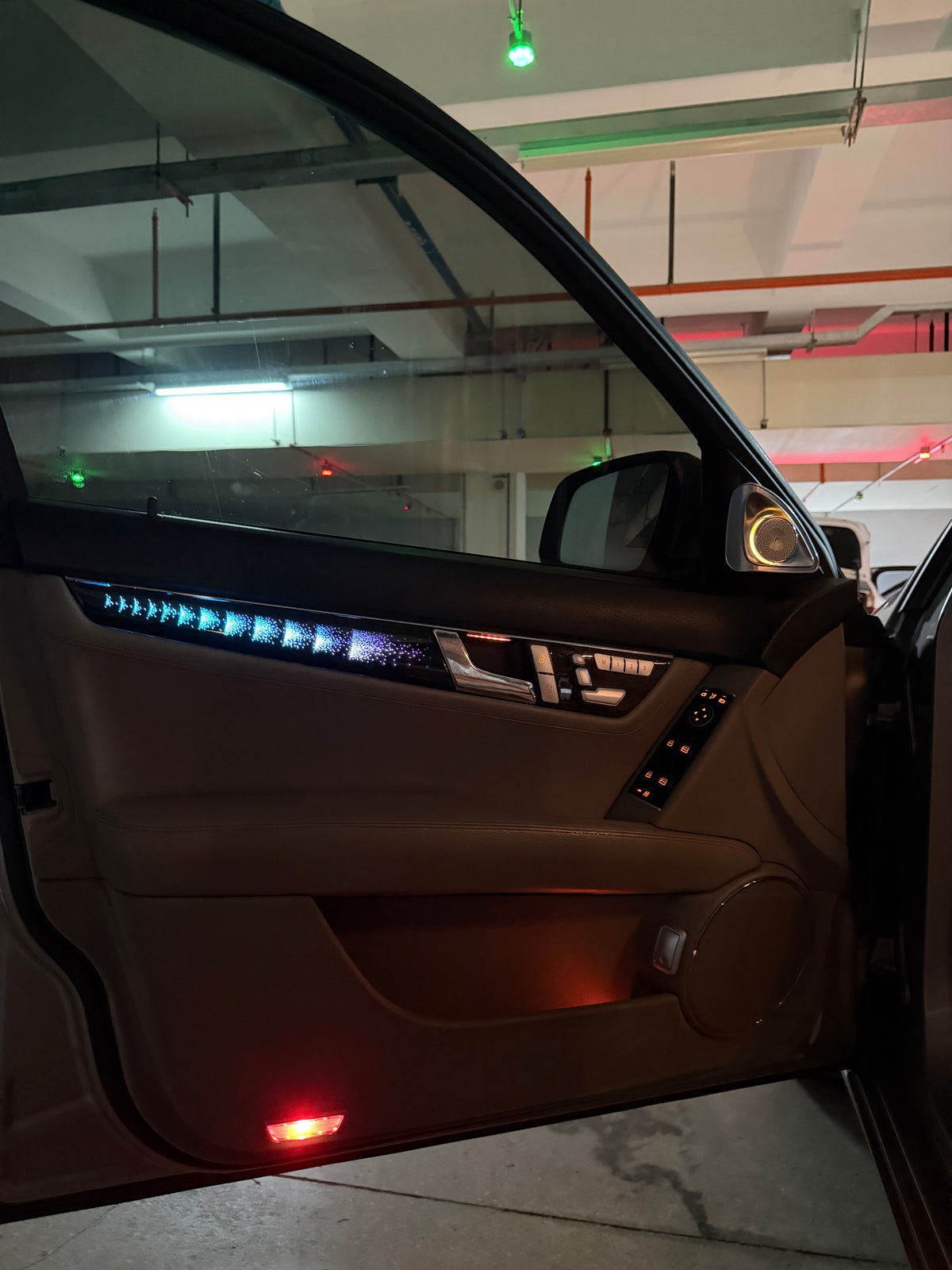 C Class W204 2010-2014 Dash Strips Ambient Lighting Retrofit Kit | 64 RGB Colors Ripple