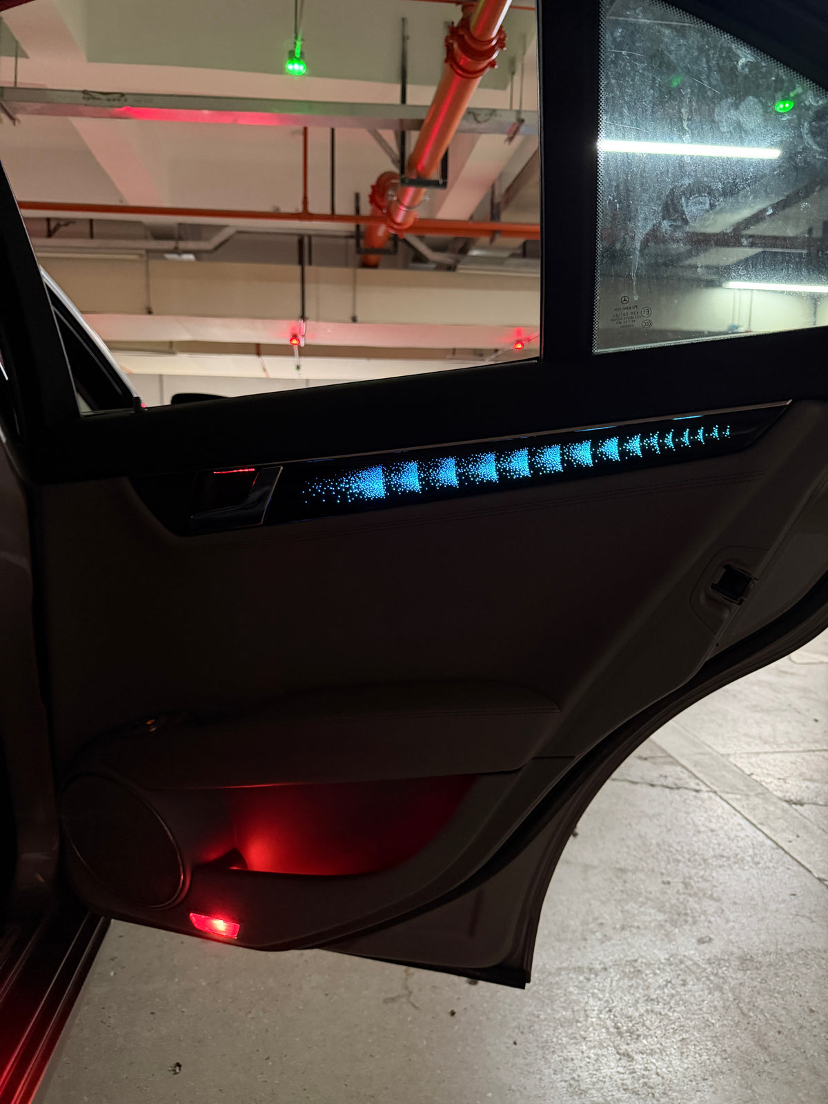 C Class W204 2010-2014 Dash Strips Ambient Lighting Retrofit Kit | 64 RGB Colors Ripple