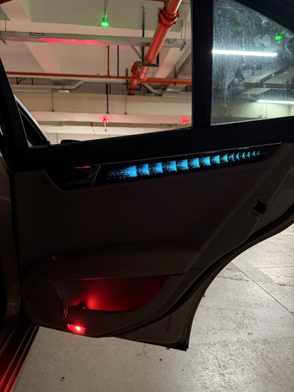 C Class W204 2010-2014 Dash Strips Ambient Lighting Retrofit Kit | 64 RGB Colors Ripple